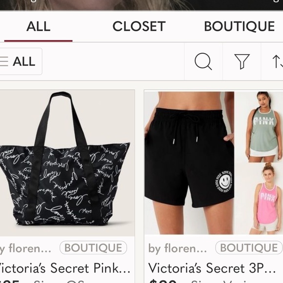 Victoria’s Secret Tote 4PC Pink Shorts Racerback Tanks Outfit Set Gift NEW